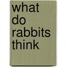 What Do Rabbits Think by Brian Reddin