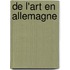 de L'Art En Allemagne