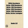 1850s Racehorse Births door Onbekend