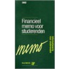 Financieel memo voor studerenden door Onbekend