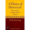 A Theory of Universals by D.M. Armstrong