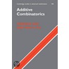 Additive Combinatorics by Van Vu