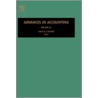 Advances In Accounting by Salvador Carmona