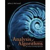 Analysis Of Algorithms by Jeffrey McConnell