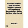 Australian Politicians door Books Llc