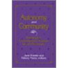 Autonomy And Community door Onbekend