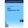 Bgb - Allgemeiner Teil by Winfried Boecken