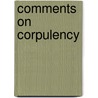 Comments On Corpulency door William Wadd