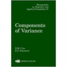 Components of Variance door David R. Cox