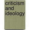 Criticism and Ideology by Terry Eagleton