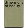 Dimensions Of Locality door Onbekend