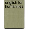 English For Humanities door Tejada