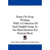 Essays On Song-Writing by Robert Harding Evans
