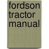 Fordson Tractor Manual door Ford Motor Company