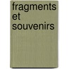 Fragments Et Souvenirs door Victor Cousin