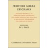 Further Greek Epigrams by Unknown