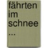 Fährten im Schnee ...