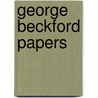 George Beckford Papers door Kari Levitt