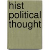 Hist Political Thought door Ebenstein