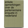 Enkele opmerkingen over de parlementaire enquete in Nederland door H.G. Lubberdink