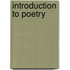 Introduction to Poetry door Raymond Macdonald Alden