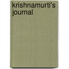Krishnamurti's Journal door Jidda Krishnamurti