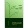 Leaves from the Garden by , The Egalitarian Minyan of Rogers Park