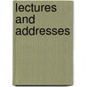 Lectures And Addresses by F.W. 1831-1903 Farrar