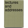 Lectures And Addresses door Will 1829-1905 Cumback