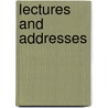 Lectures and Addresses by Redmond Barry Sir