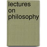 Lectures on Philosophy door George Edward Moore