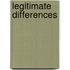 Legitimate Differences
