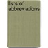 Lists of Abbreviations