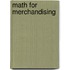 Math For Merchandising
