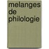 Melanges De Philologie