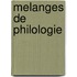 Melanges de Philologie