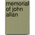 Memorial Of John Allan