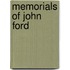 Memorials Of John Ford