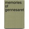 Memories Of Gennesaret door John Ross MacDuff