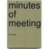 Minutes Of Meeting ... door Assessors Nevada. State B