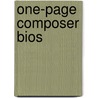 One-page Composer Bios door Jay Althouse