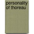 Personality of Thoreau