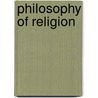 Philosophy of Religion door Onbekend