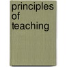 Principles of Teaching by Edward Lee Thorndike