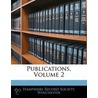 Publications, Volume 2 by Winchester Hampshire Recor