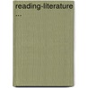Reading-Literature ... door Margaret Free