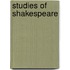 Studies Of Shakespeare