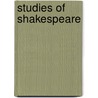 Studies Of Shakespeare door Charles Knight