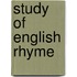 Study of English Rhyme