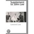 Supplement to John Lee